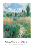 Claude Monet Lane In The Poppy Fields Posters