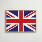 United Kingdom National Flag Poster – poster väggdekoration inredning – Affischer hos Bozetto