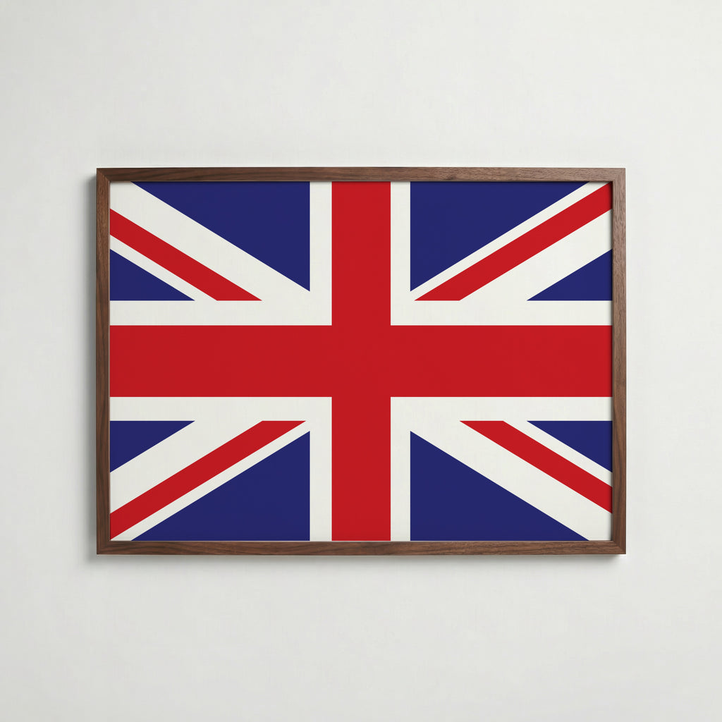 United Kingdom National Flag Poster poster – väggdekoration för hemmet – köp hos Bozetto