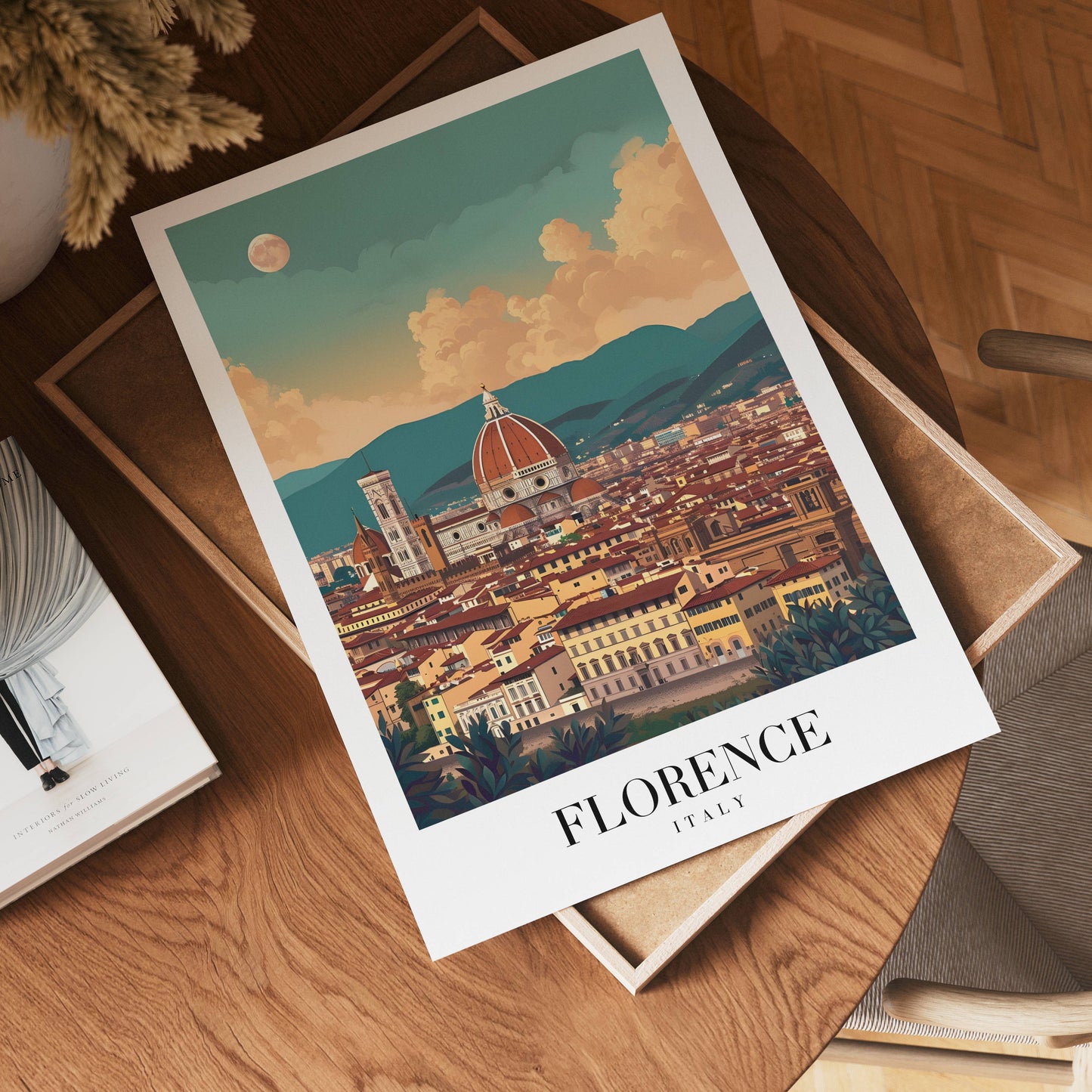 Florence Beneath The Moon Poster
