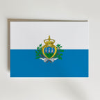 San Marino National Flag Poster affisch – poster till väggdekoration – köp online hos Bozetto