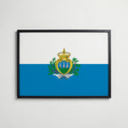 San Marino National Flag Poster affisch – köp poster online – Bozetto väggdekoration