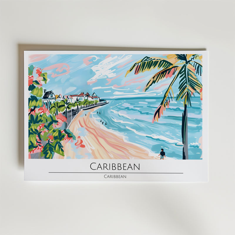Caribbean Coastline Poster