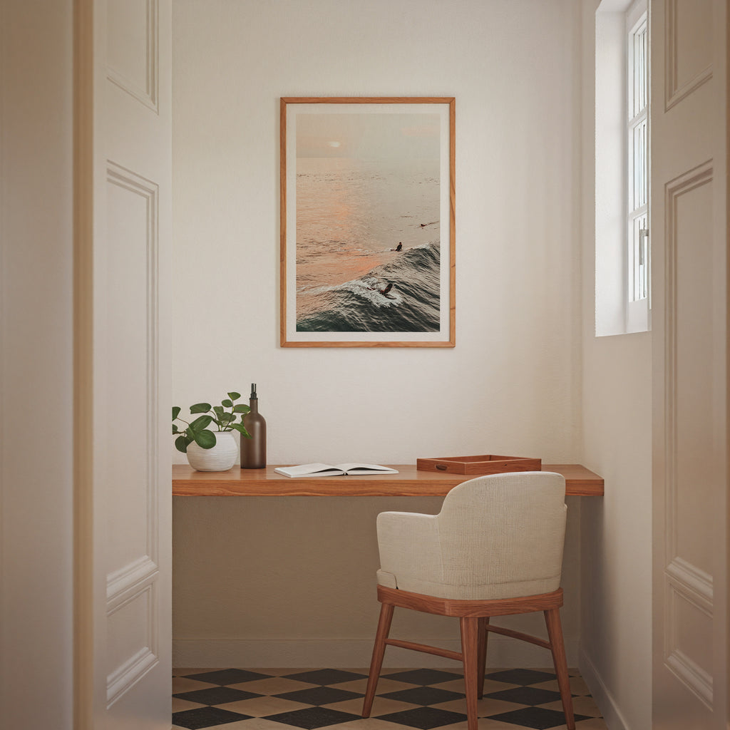 Sunset Wave Riders Poster