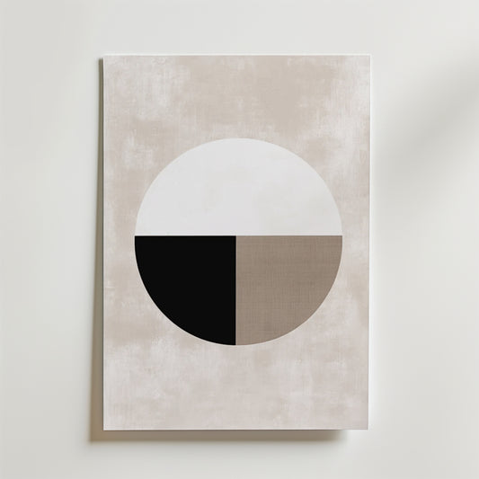 Abstract Single Round Shape Poster