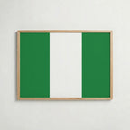 Nigeria National Flag Poster – poster väggdekoration inredning – Affischer hos Bozetto