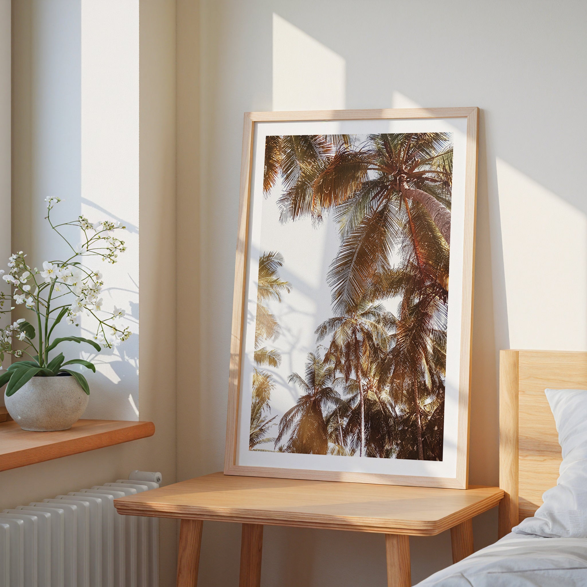 Palm Breeze Skies Poster