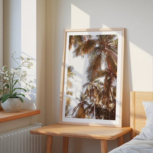 Palm Breeze Skies Poster