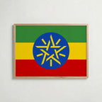 Ethiopia National Flag Poster – poster väggdekoration inredning – Affischer hos Bozetto