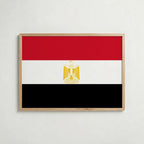 Egypt National Flag Poster – poster väggdekoration inredning – Affischer hos Bozetto
