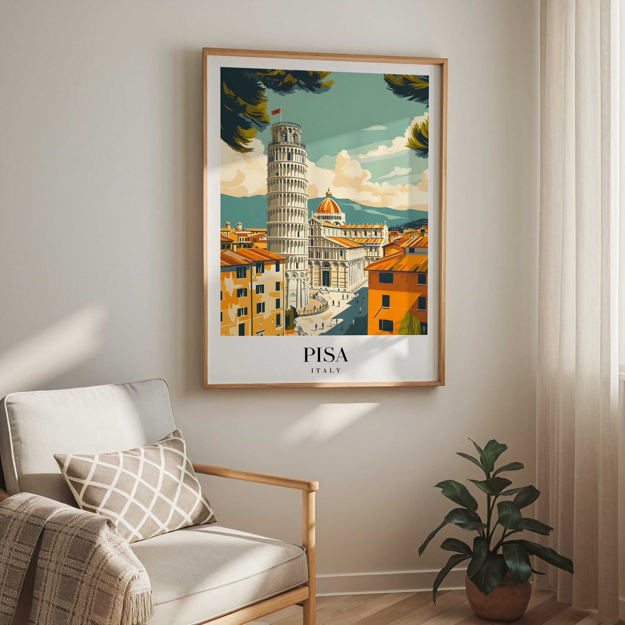 The Leaning Charm Of Pisa Poster