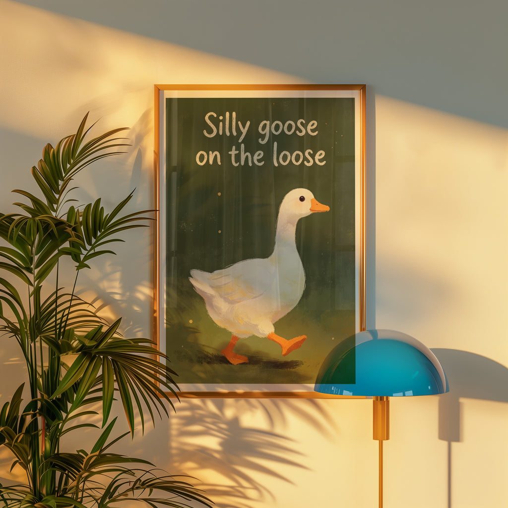 Silly Goose Poster affisch – köp poster online – Bozetto väggdekoration