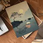 Golden Stillness Lake Poster