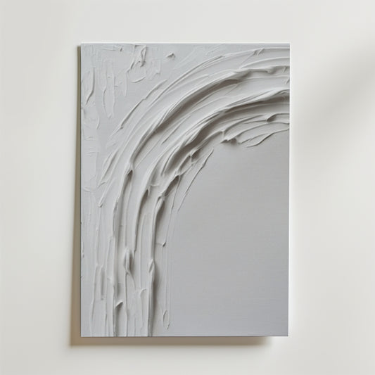 Abstract White Movement No.2 Poster