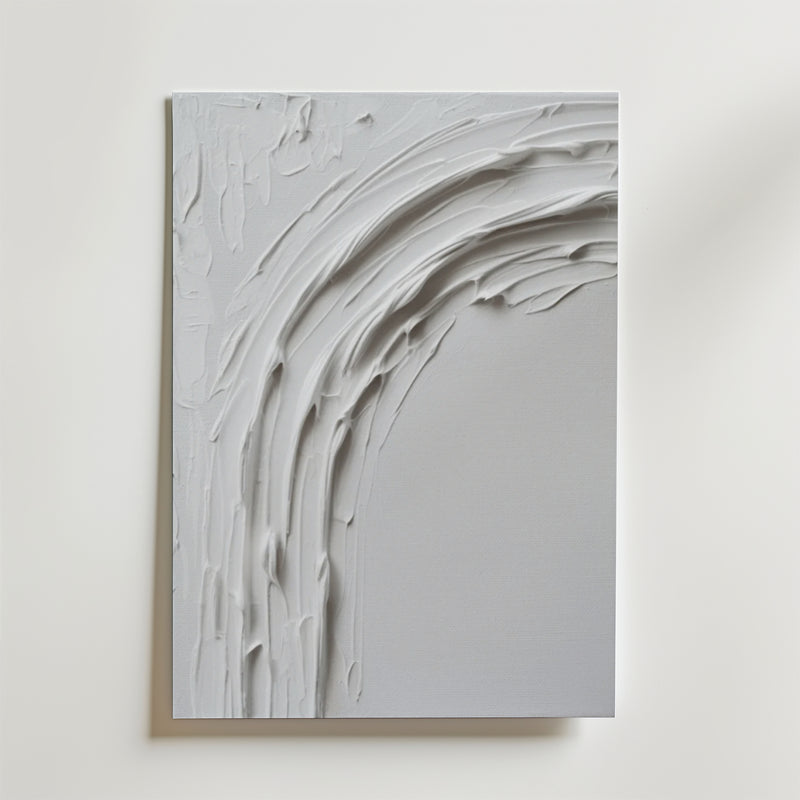 Abstract White Movement No.2 Poster