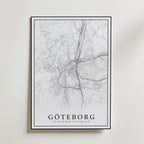Göteborg Karta Poster