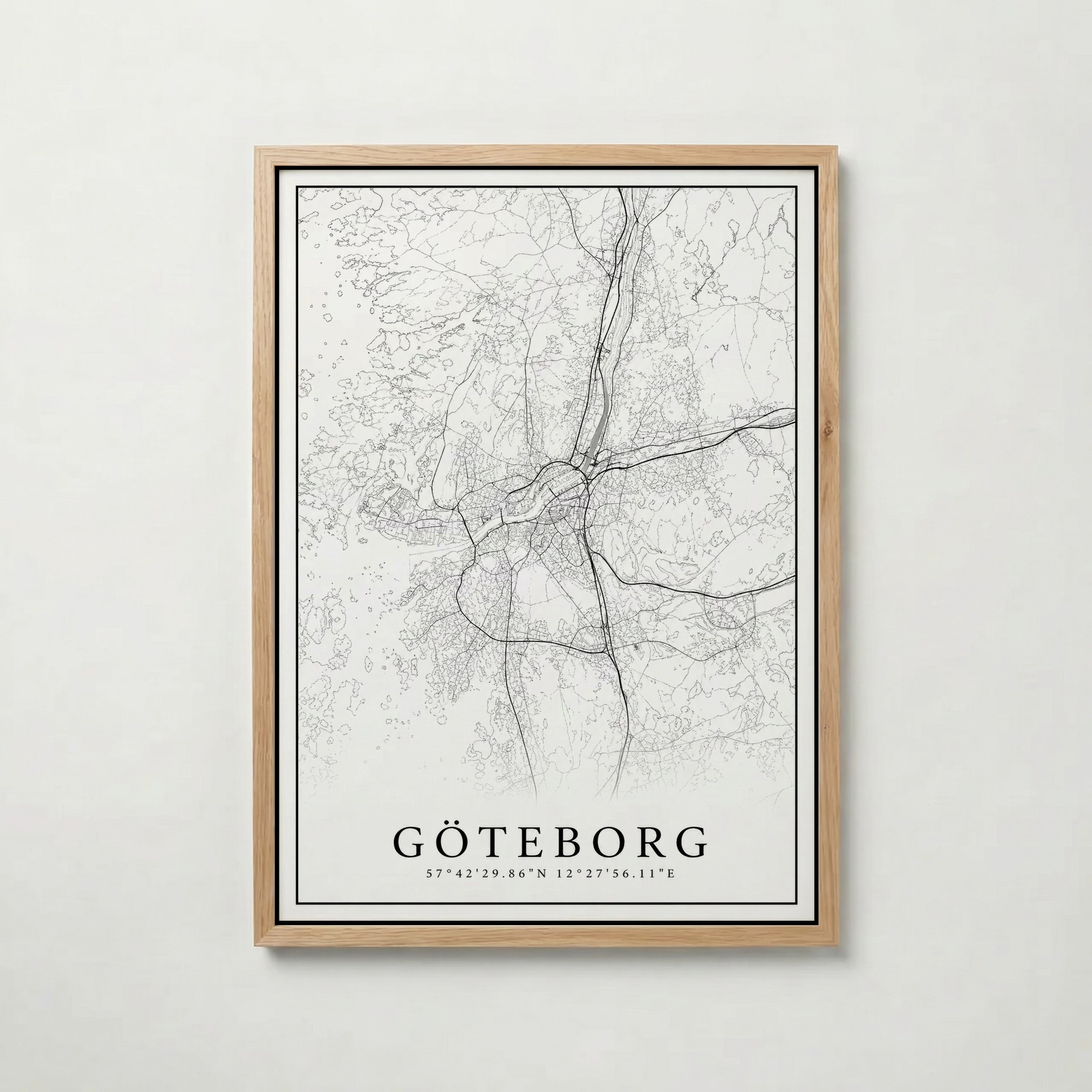 Göteborg Karta Poster