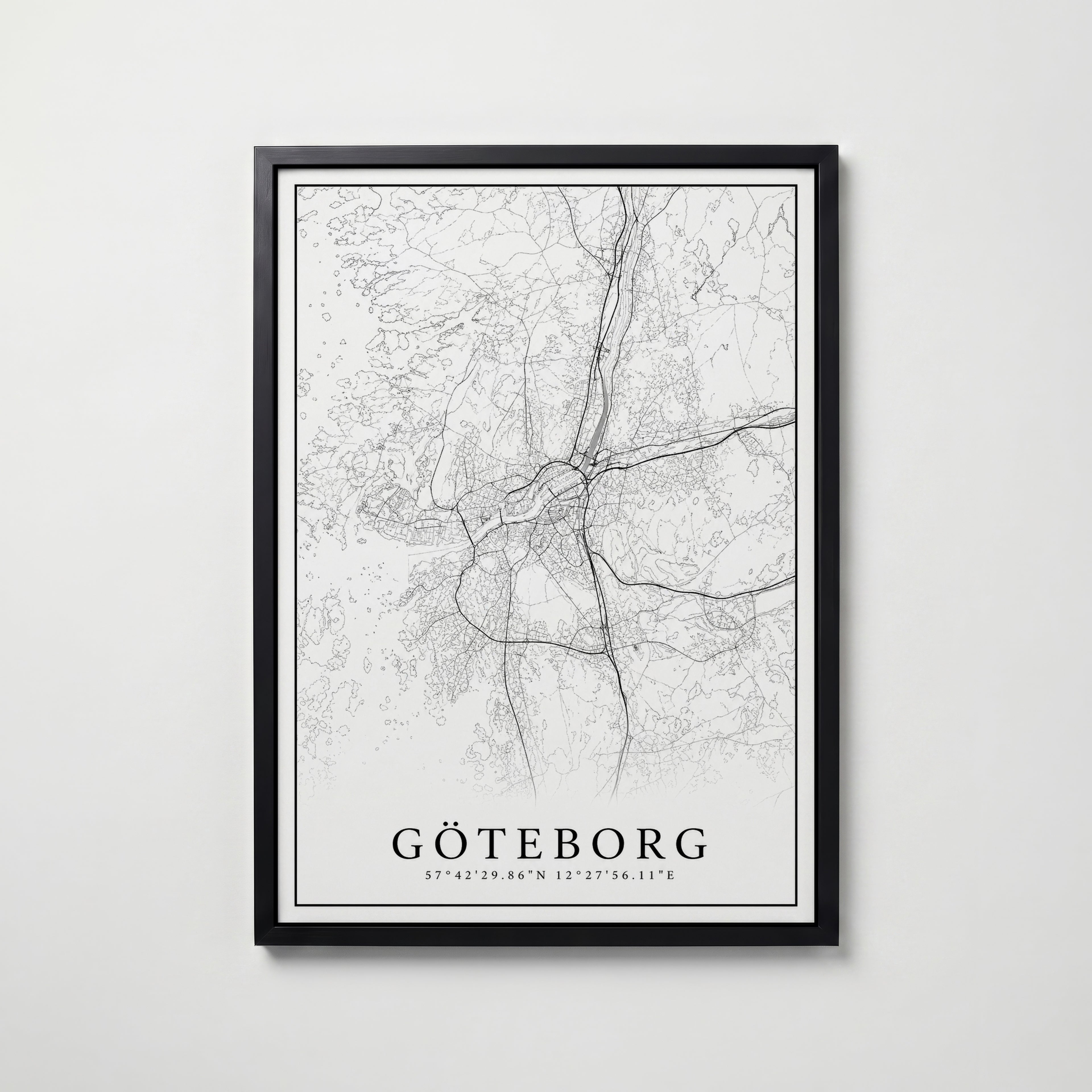 Göteborg Karta Poster