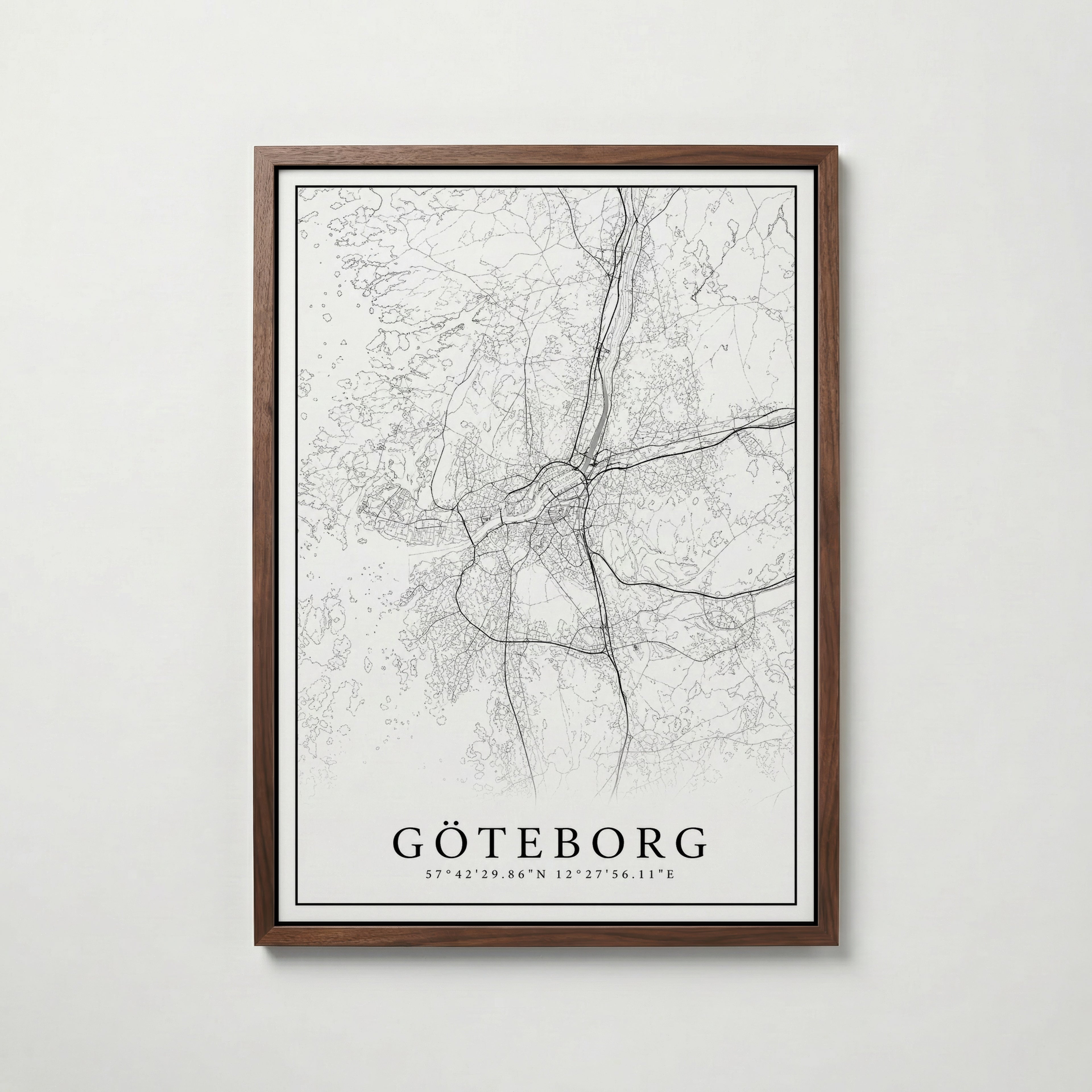 Göteborg Karta Poster