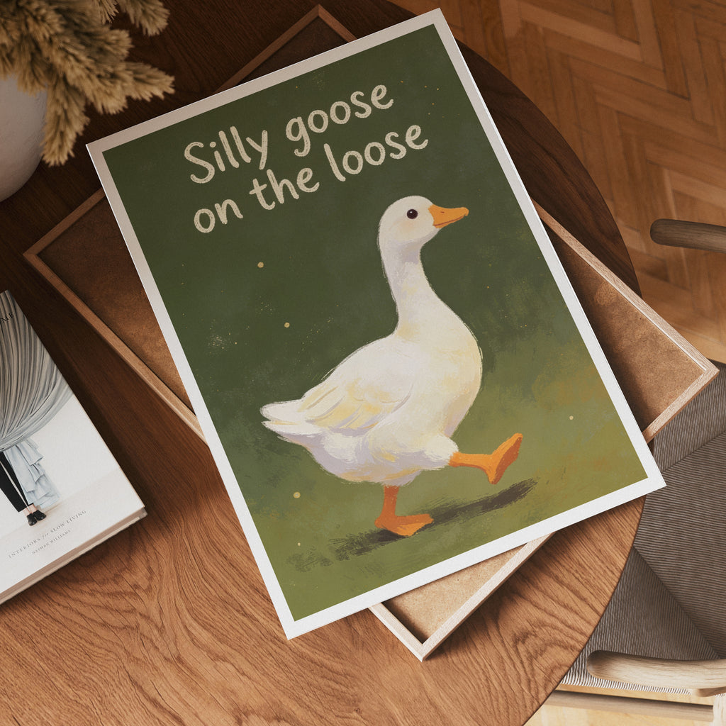 Silly Goose Poster poster – dekorera med konst – Bozetto affischer