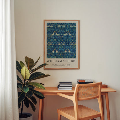William Morris Wool Curtain: Bird 1878 Poster