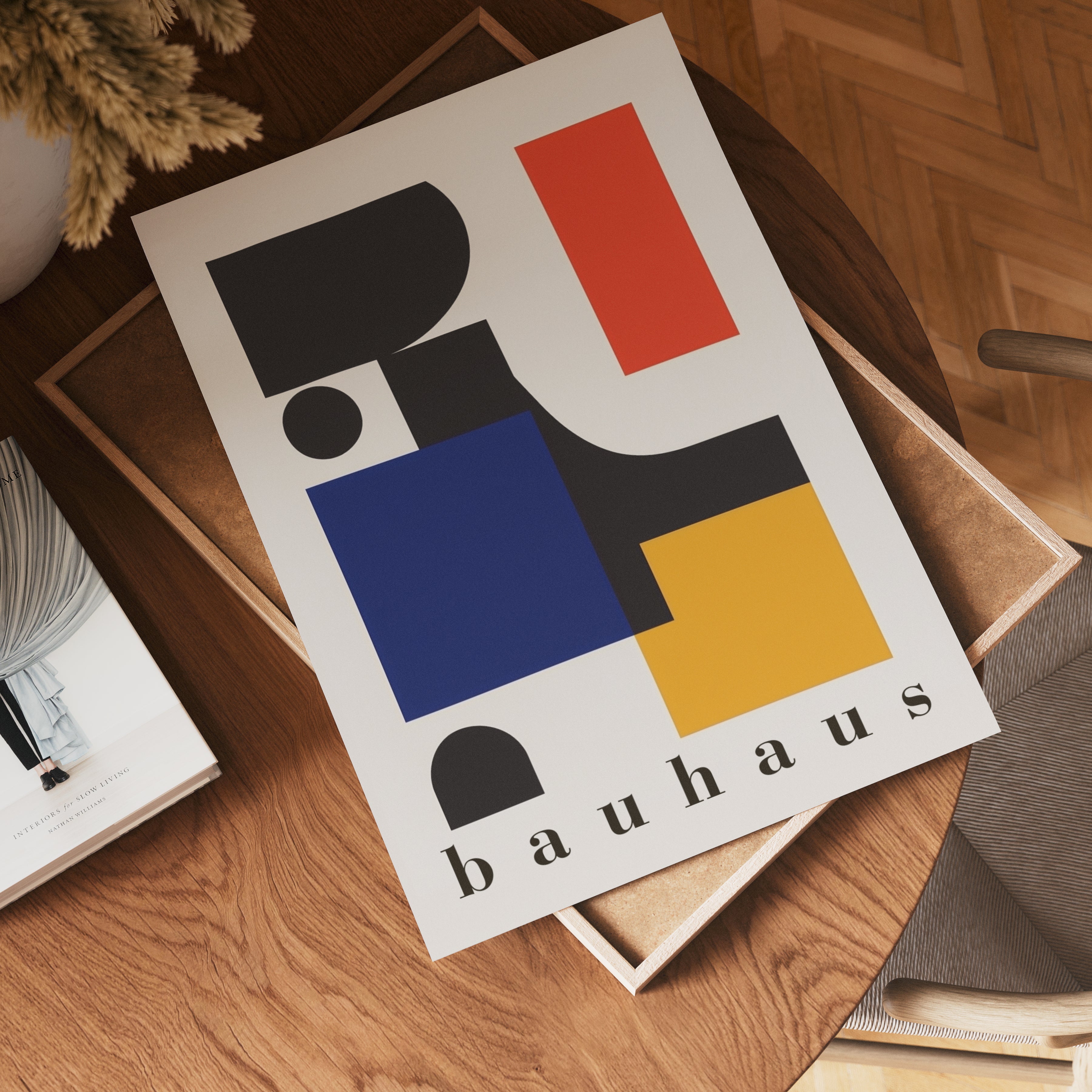 Bauhaus Geometric Shapes Poster