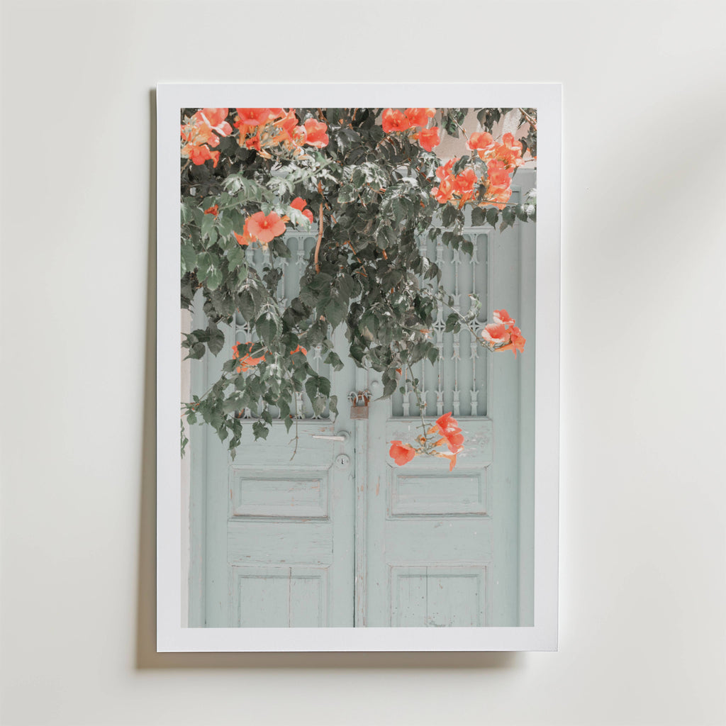 Rustic Floral Doorway Poster