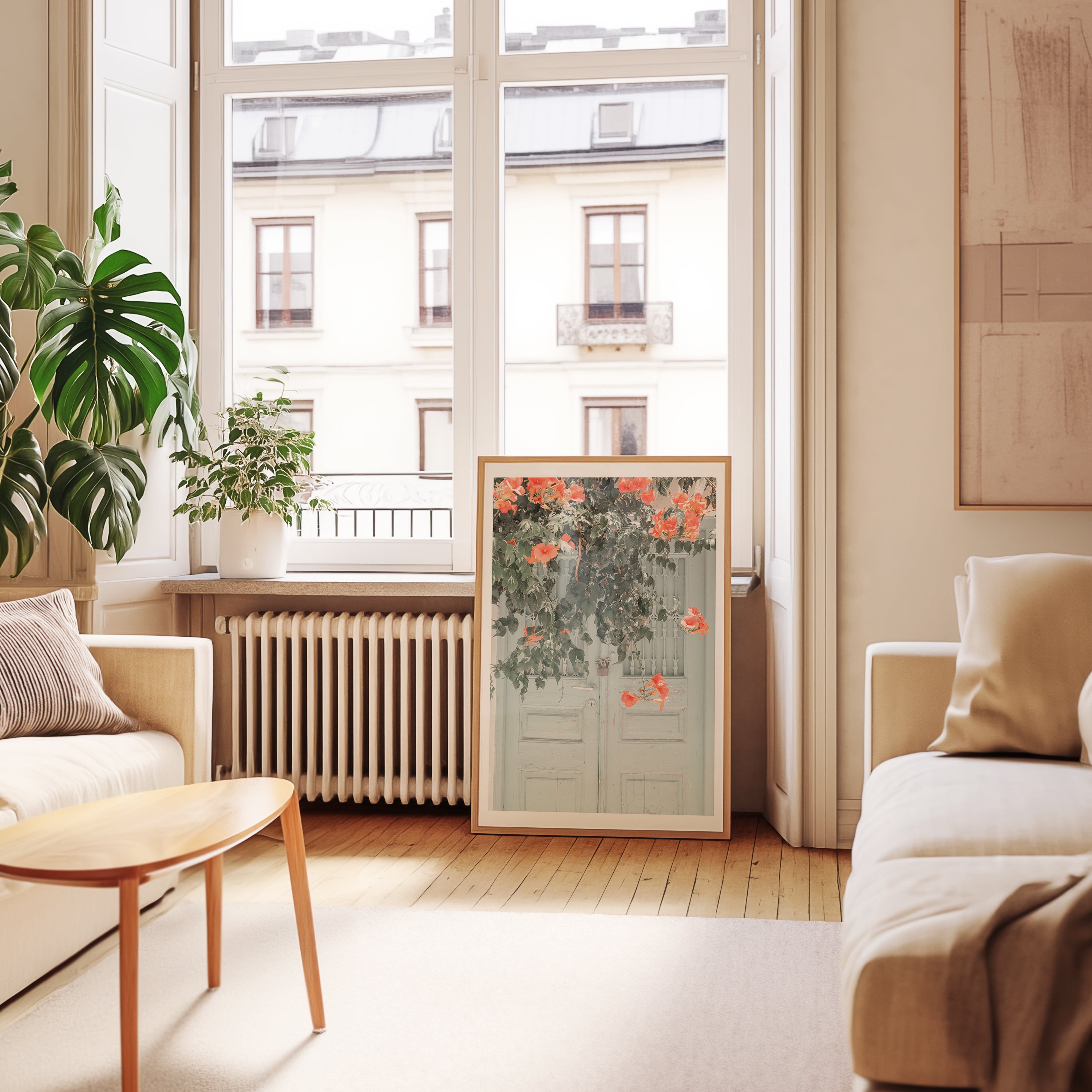 Rustic Floral Doorway Poster