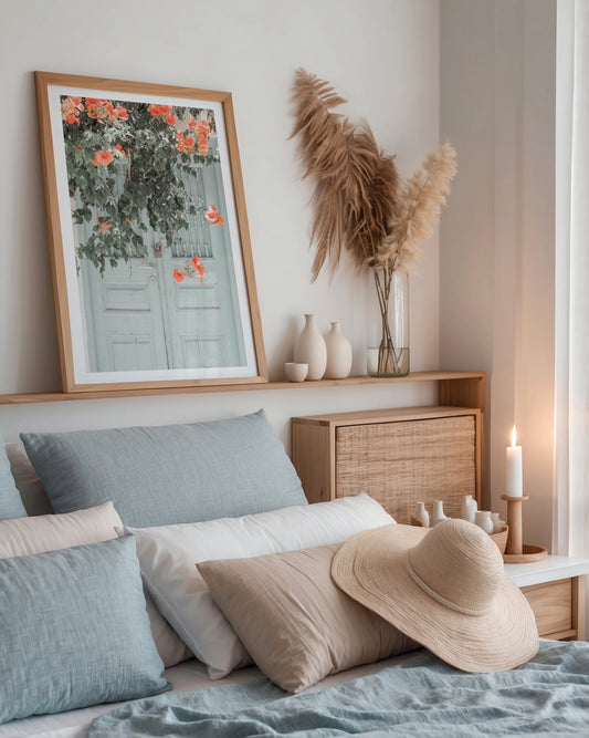 Rustic Floral Doorway Poster