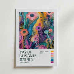 Yayoi Kusama Floral Current Poster