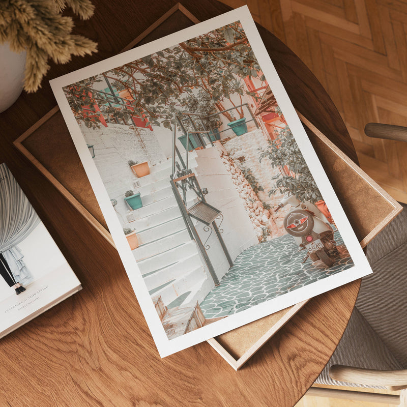 Mediterranean Alleyway Poster