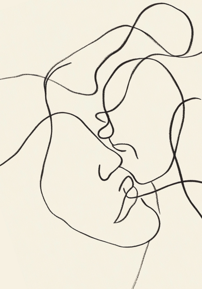 One Line Kiss Poster