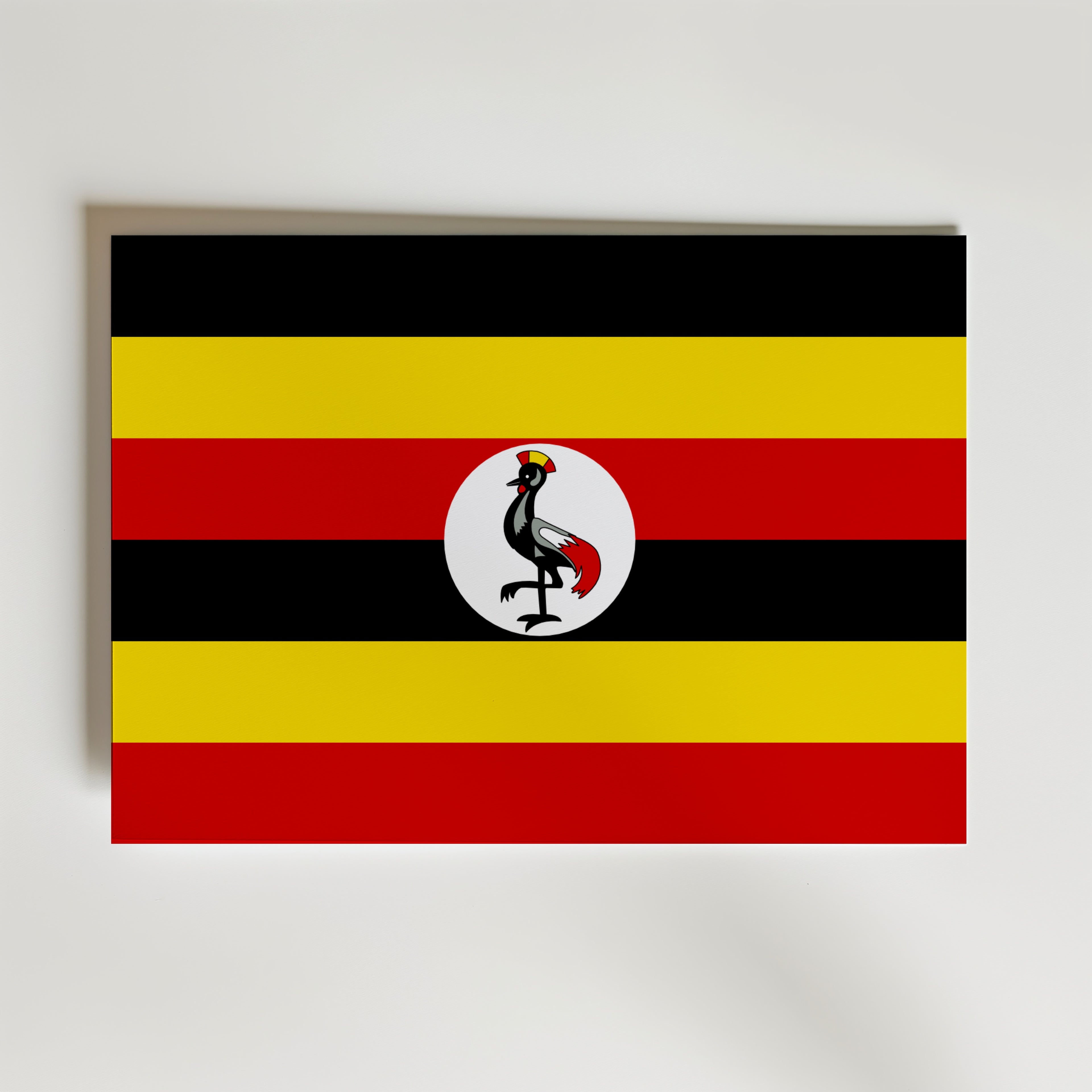 Uganda National Flag Poster affisch – poster till väggdekoration – köp online hos Bozetto