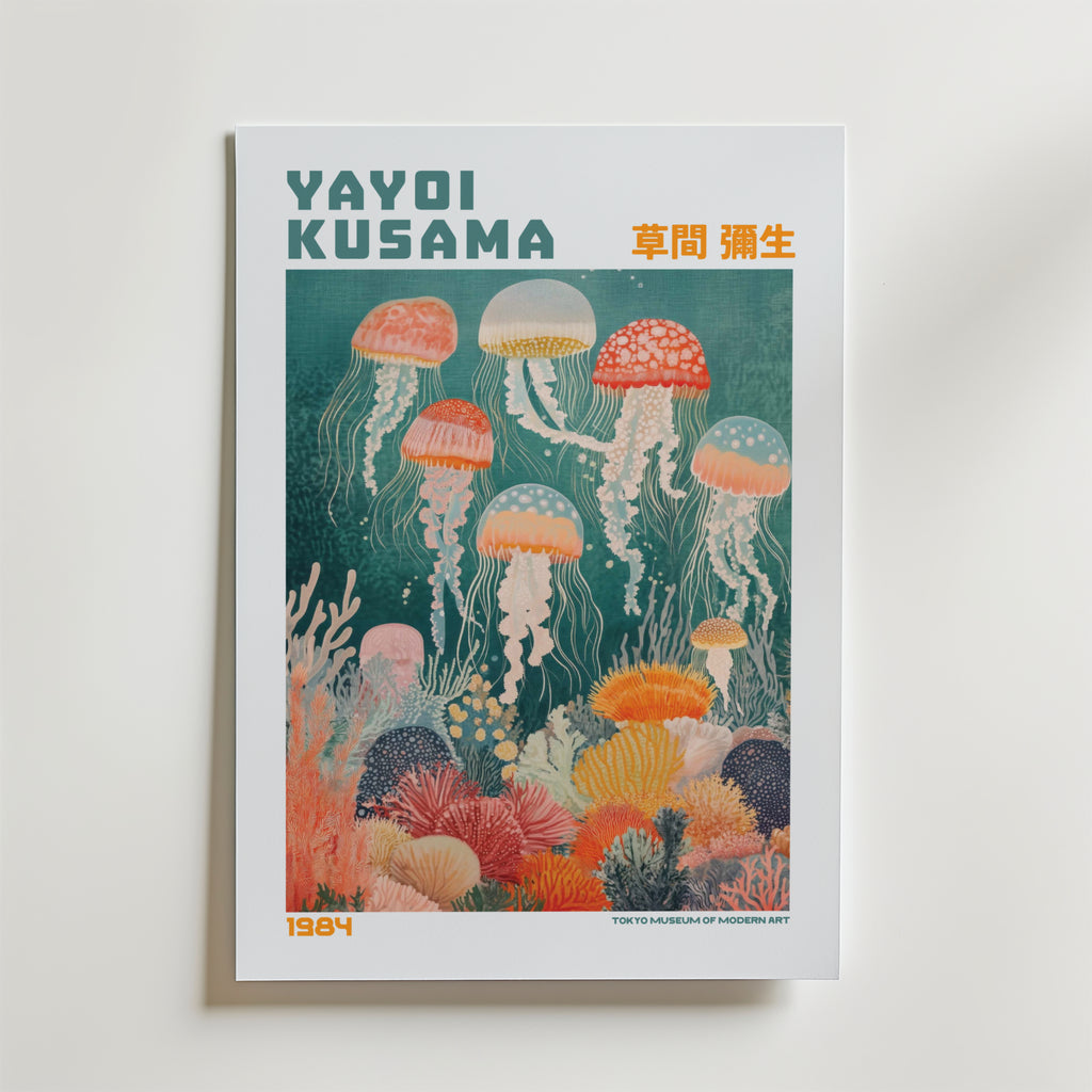 Yayoi Kusama Floating Jellyfish Reverie Poster