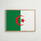 Algeria National Flag Poster – poster väggdekoration inredning – Affischer hos Bozetto