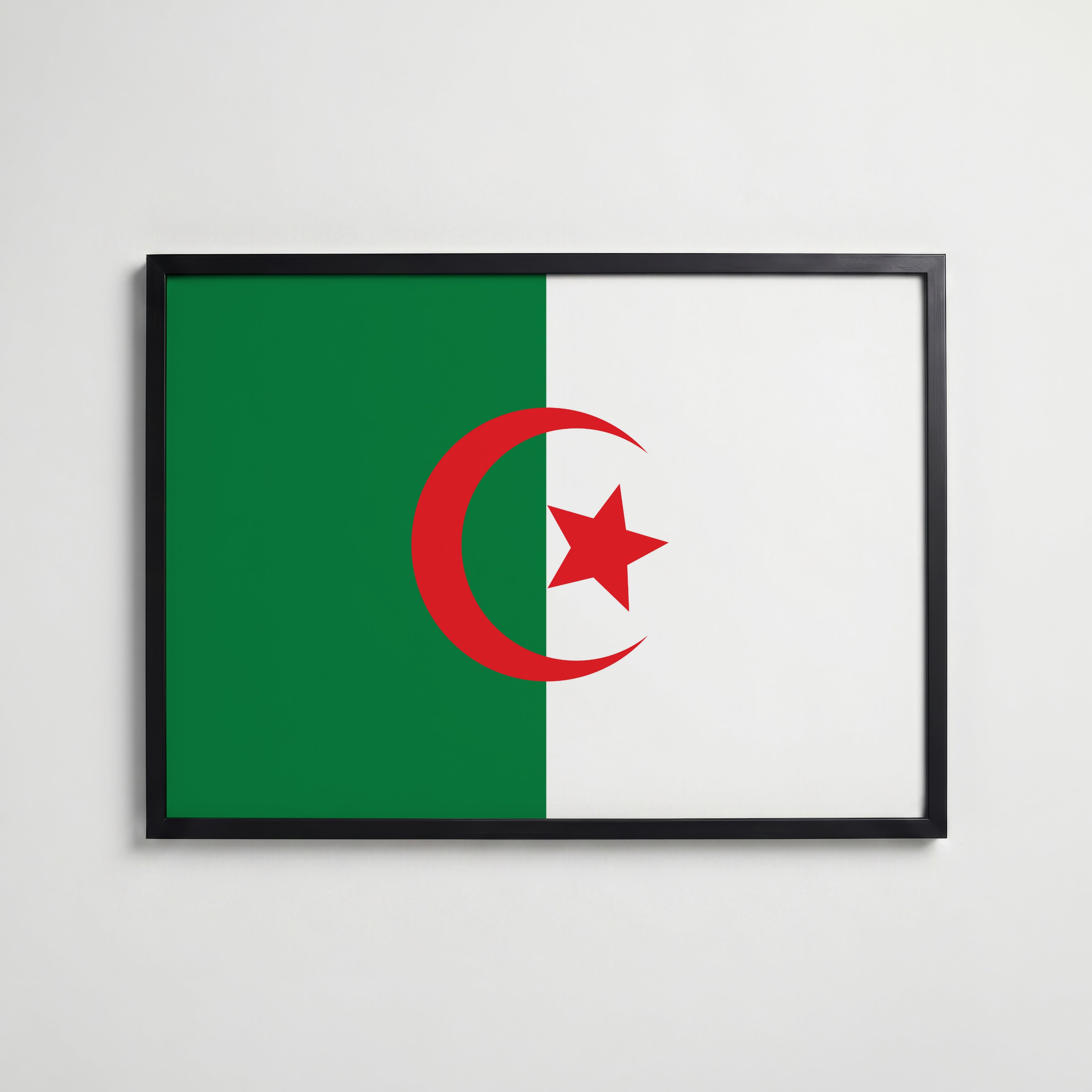 Algeria National Flag Poster affisch – köp poster online – Bozetto väggdekoration
