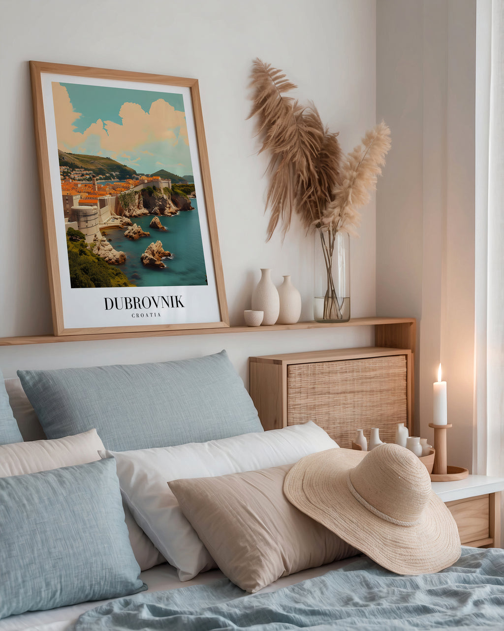 Sunlit Shores Of Dubrovnik Poster