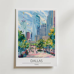 Dallas Skyline Poster