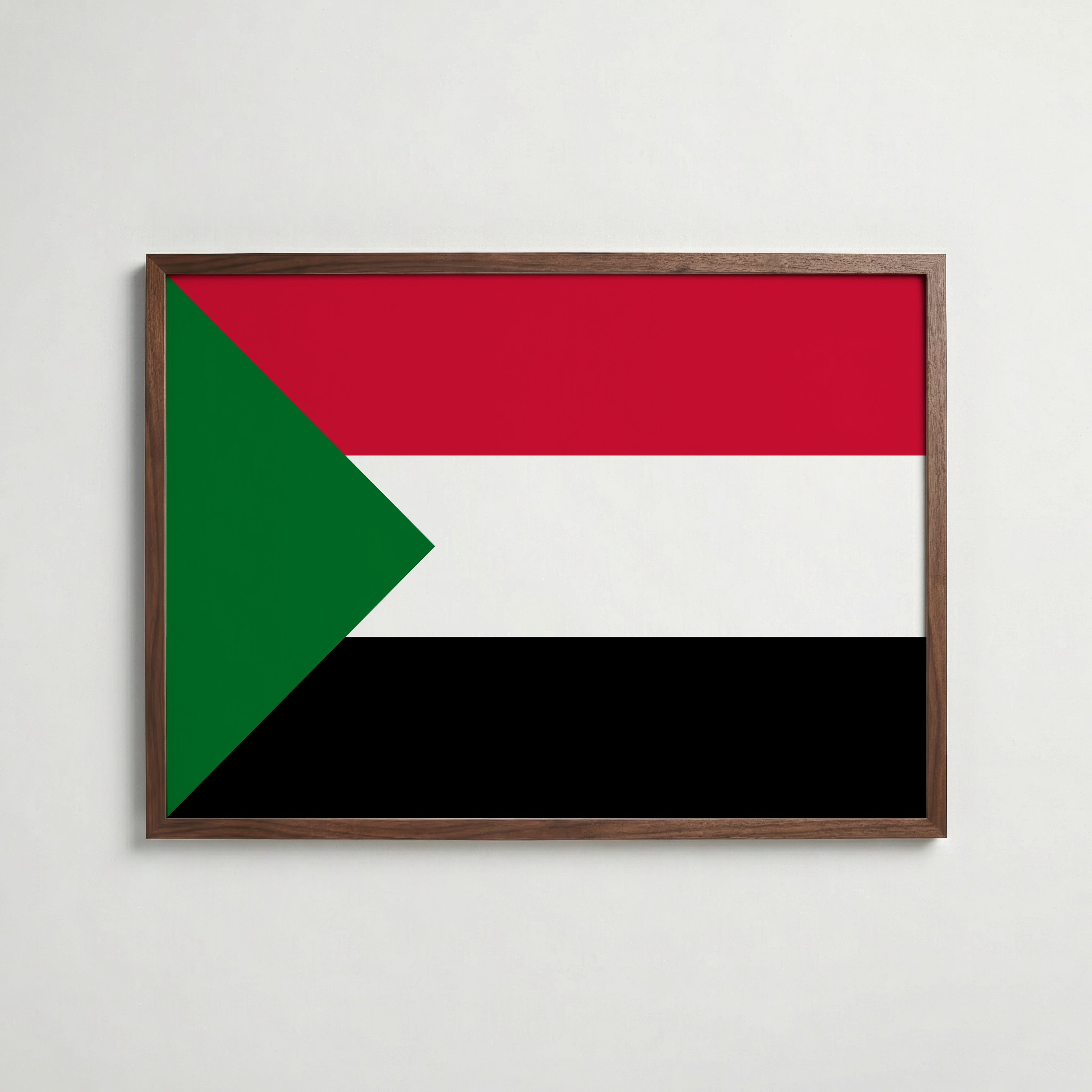 Sudan National Flag Poster poster – väggdekoration för hemmet – köp hos Bozetto