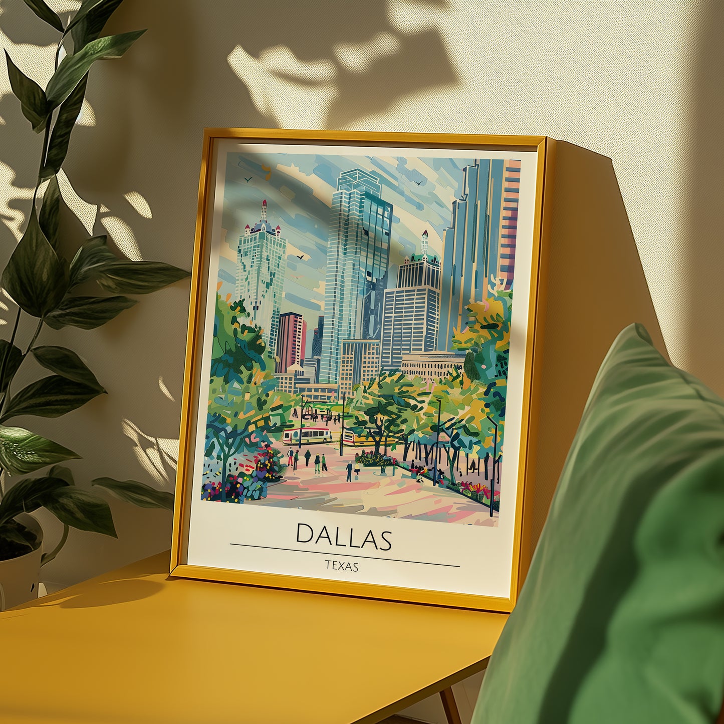 Dallas Skyline Poster