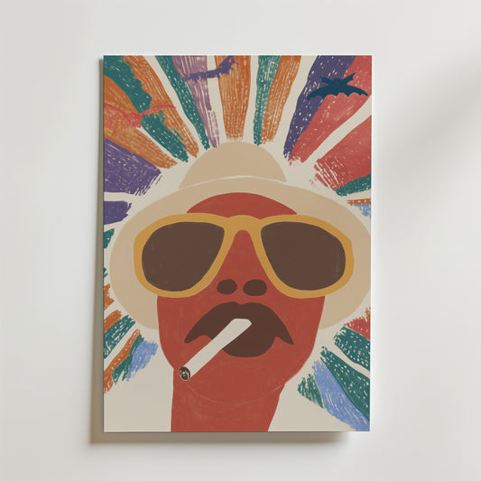 Frygt og afsky Retro Plakat
