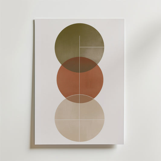Abstract Round Shapes Poster