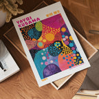 Yayoi Kusama Vibrant Polka Cosmos Poster