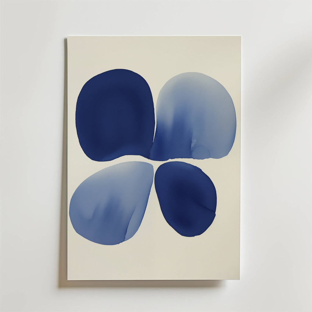 Indigo Petals Poster