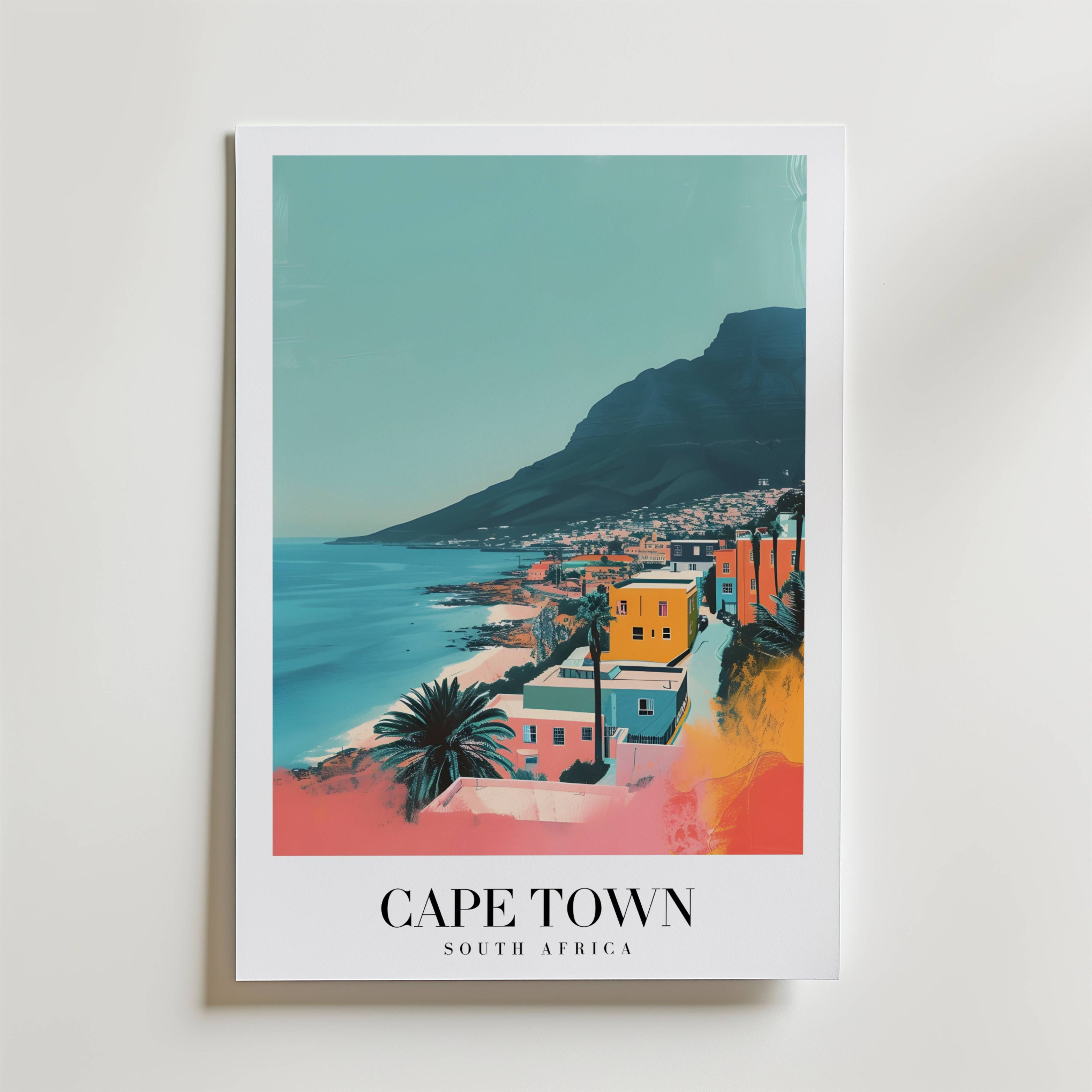 Cape Town By The Sea Poster