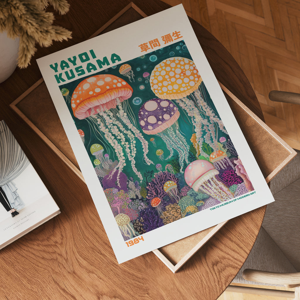 Yayoi Kusama Deep Sea Jellyfish Symphony Poster