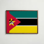 Mozambique National Flag Poster poster – väggdekoration för hemmet – köp hos Bozetto