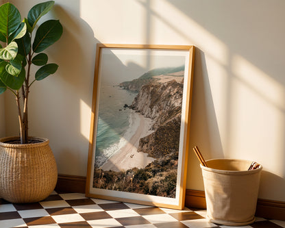 Coastal Wildflower Breeze Poster