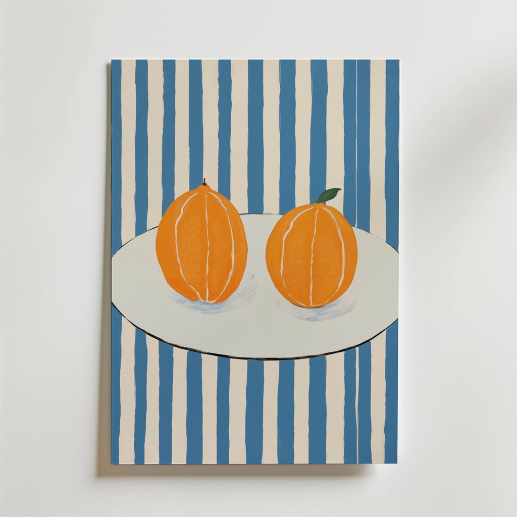 Citrus Stripe Poster