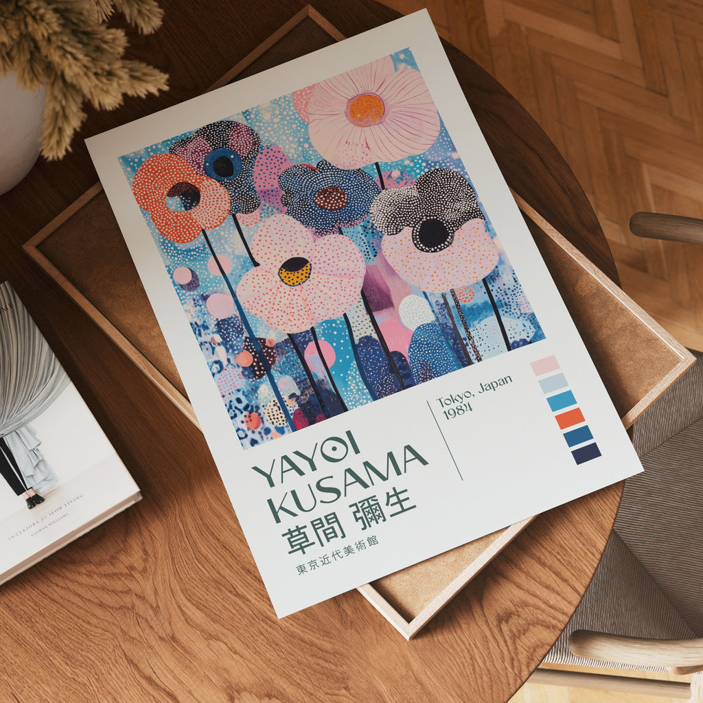 Yayoi Kusama Polka Bloom Meadow Poster
